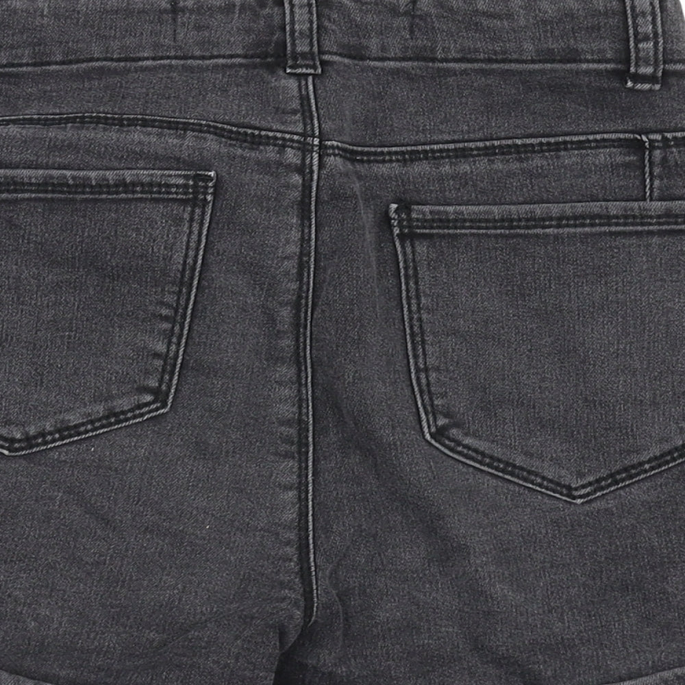 Denim & Co. Womens Grey   Hot Pants Shorts Size 10