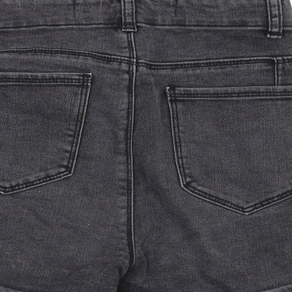 Denim & Co. Womens Grey   Hot Pants Shorts Size 10