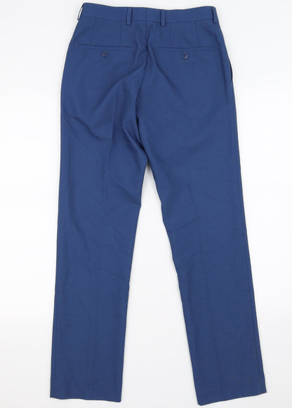 Womens UK Size 27 in Preworn Regular Fit  Blue Trousers