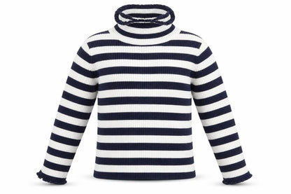 George Girls White Striped  Pullover Jumper Size 2 Years