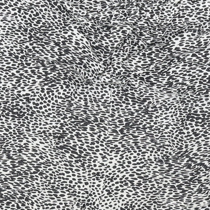 Primark Womens White Animal Print  Cut-Off Shorts Size 10