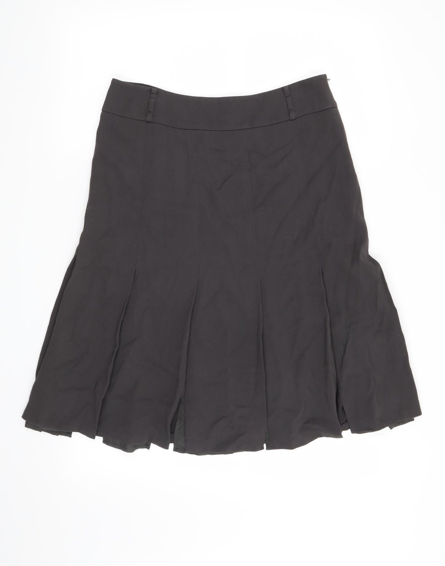 Linea Womens Grey   A-Line Skirt Size 12