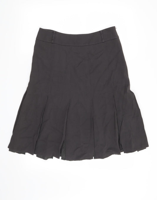 Linea Womens Grey   A-Line Skirt Size 12