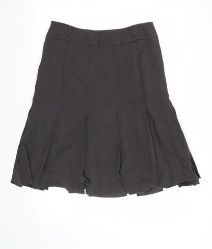 Linea Womens Grey   A-Line Skirt Size 12