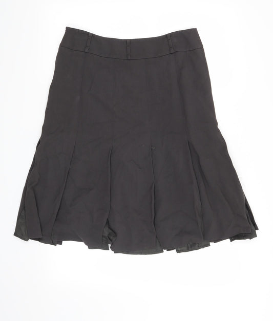 Linea Womens Grey   A-Line Skirt Size 12
