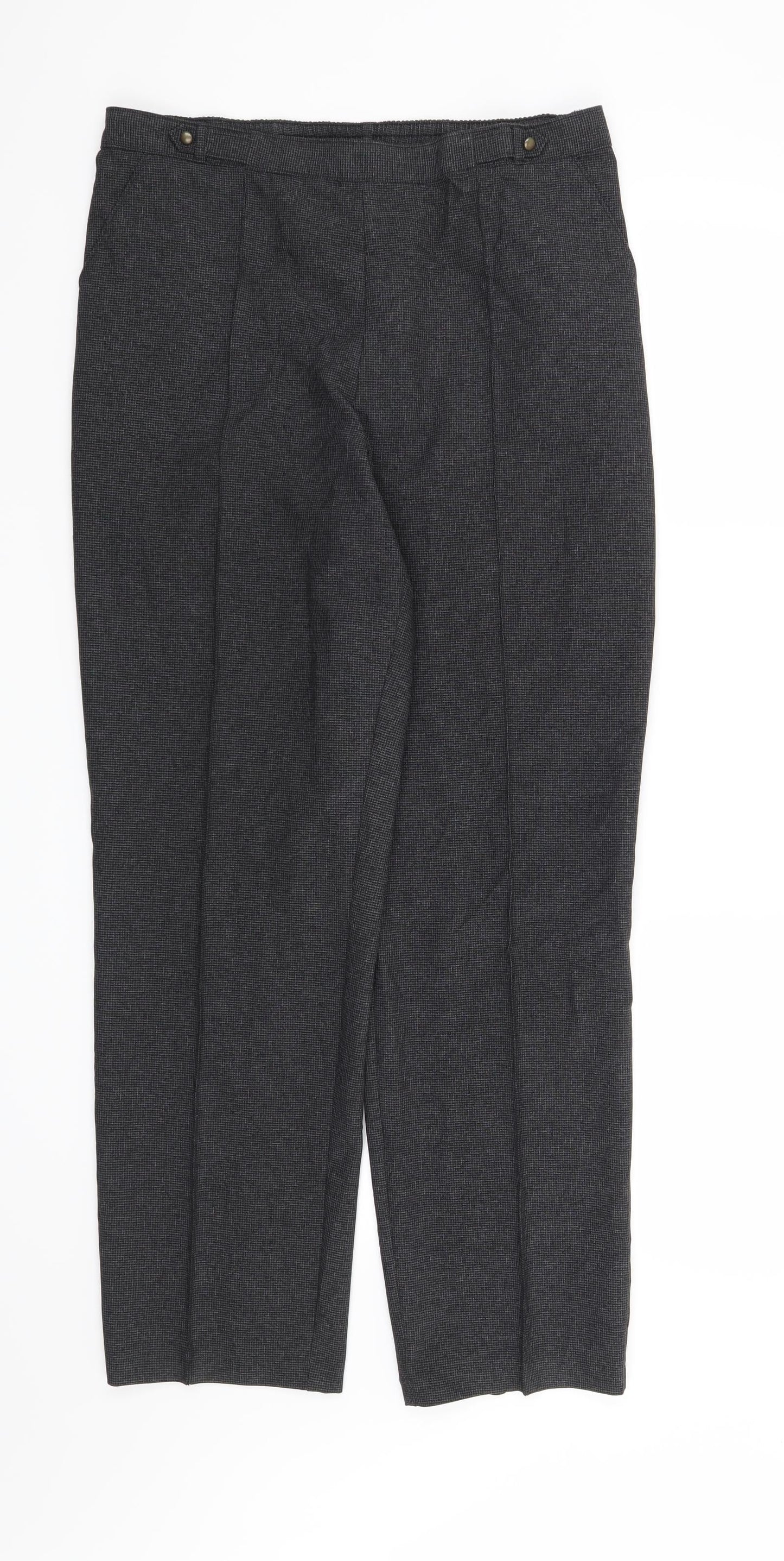 Womens UK Size 12 Marks and Spencer Regular Fit  Grey Trousers