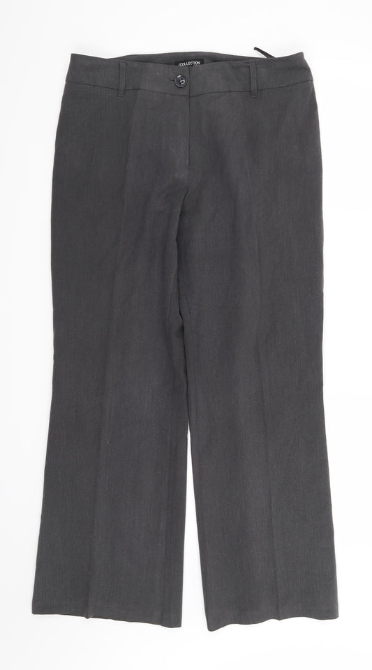 Debenhams Womens Grey   Trousers  Size 12 L29 in