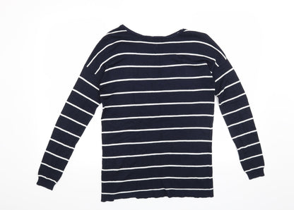 Atmosphere Womens Blue Striped  Pullover Jumper Size 8