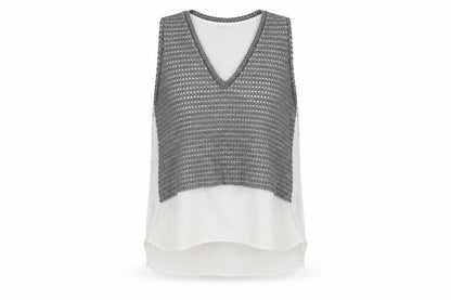 Womens UK Size S Zara Grey Basic Blouse