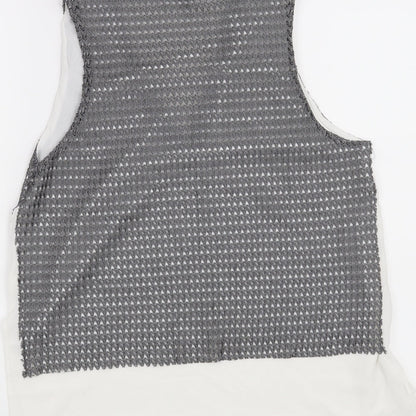 Womens UK Size S Zara Grey Basic Blouse