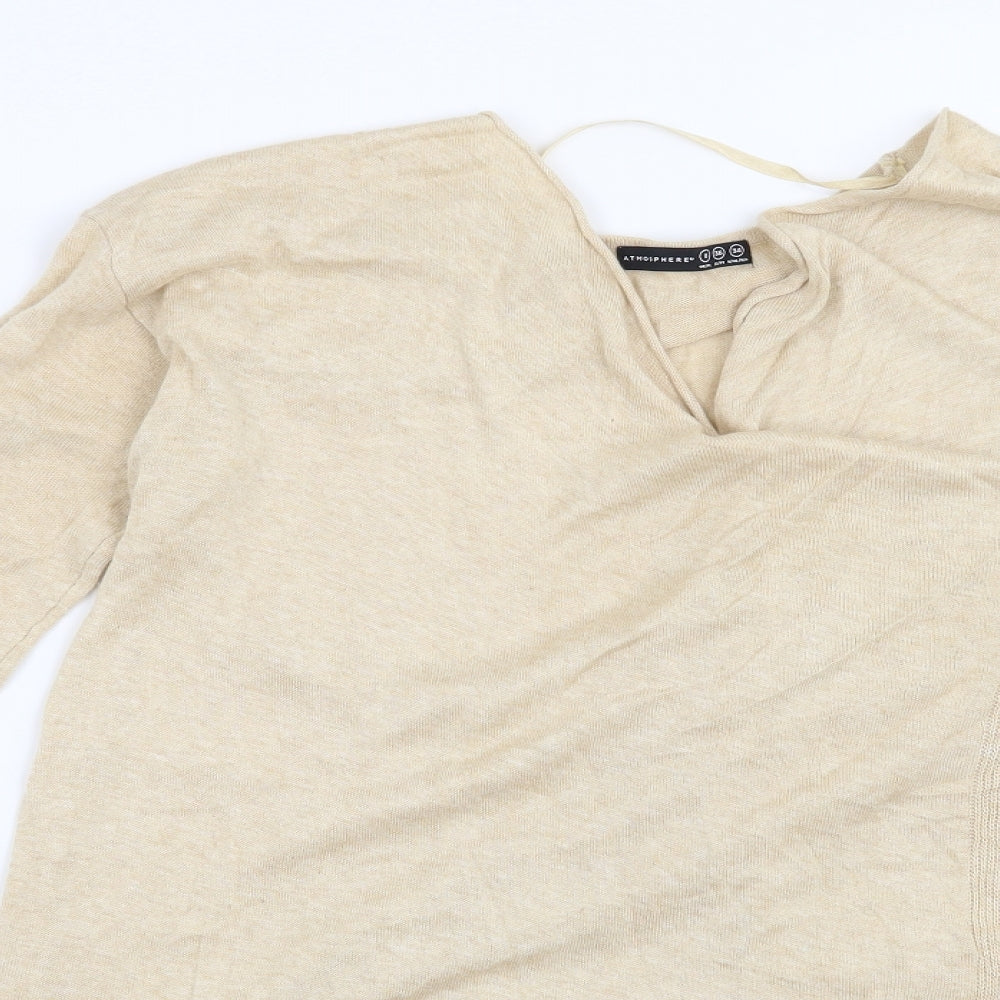 Atmosphere Womens Beige   Cardigan Jumper Size 8