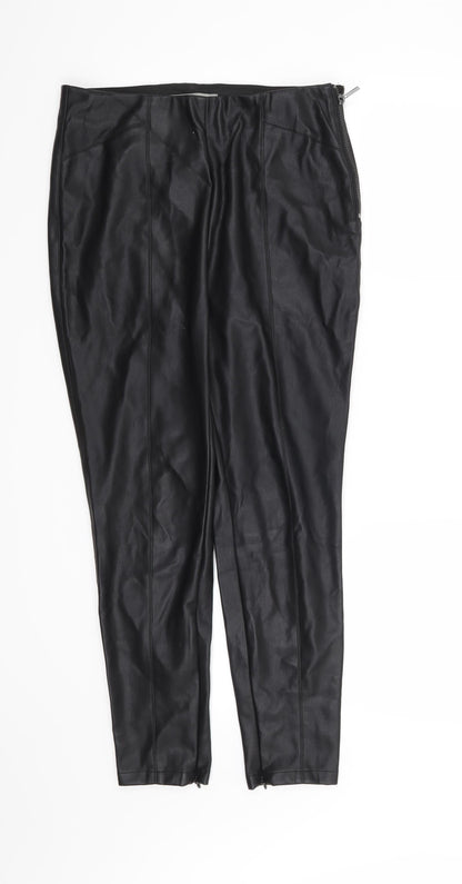 Womens UK Size 12 Dorothy Perkins Regular Fit  Black Trousers