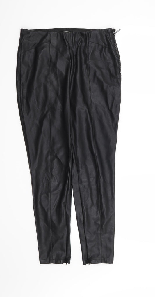 Womens UK Size 12 Dorothy Perkins Regular Fit  Black Trousers