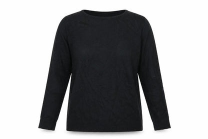 Front view of Primark women’s black jumper, size UK 12