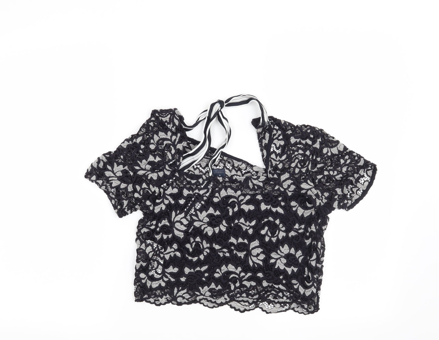 Womens UK Size S Preworn Blue Basic Blouse