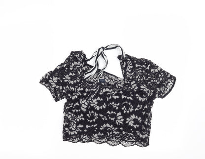 Womens UK Size S Preworn Blue Basic Blouse