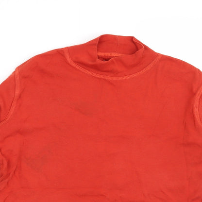 Womens UK Size S Preworn Orange Basic Blouse