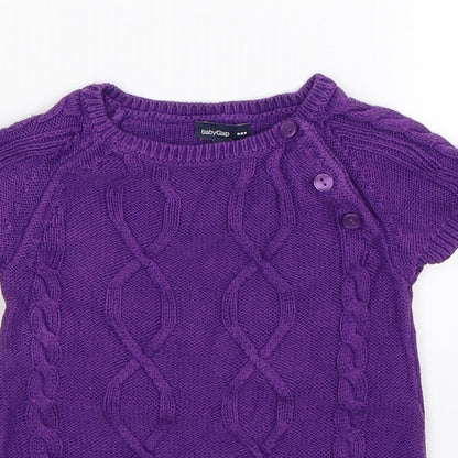 Gap Baby Purple  Knit Pullover Jumper Size 12-18 Months