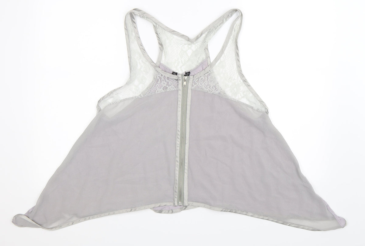 Zoe Womens Grey   Basic Tank Size M