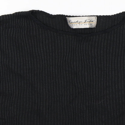Carolyn Taylor Womens Black   Pullover Jumper Size L