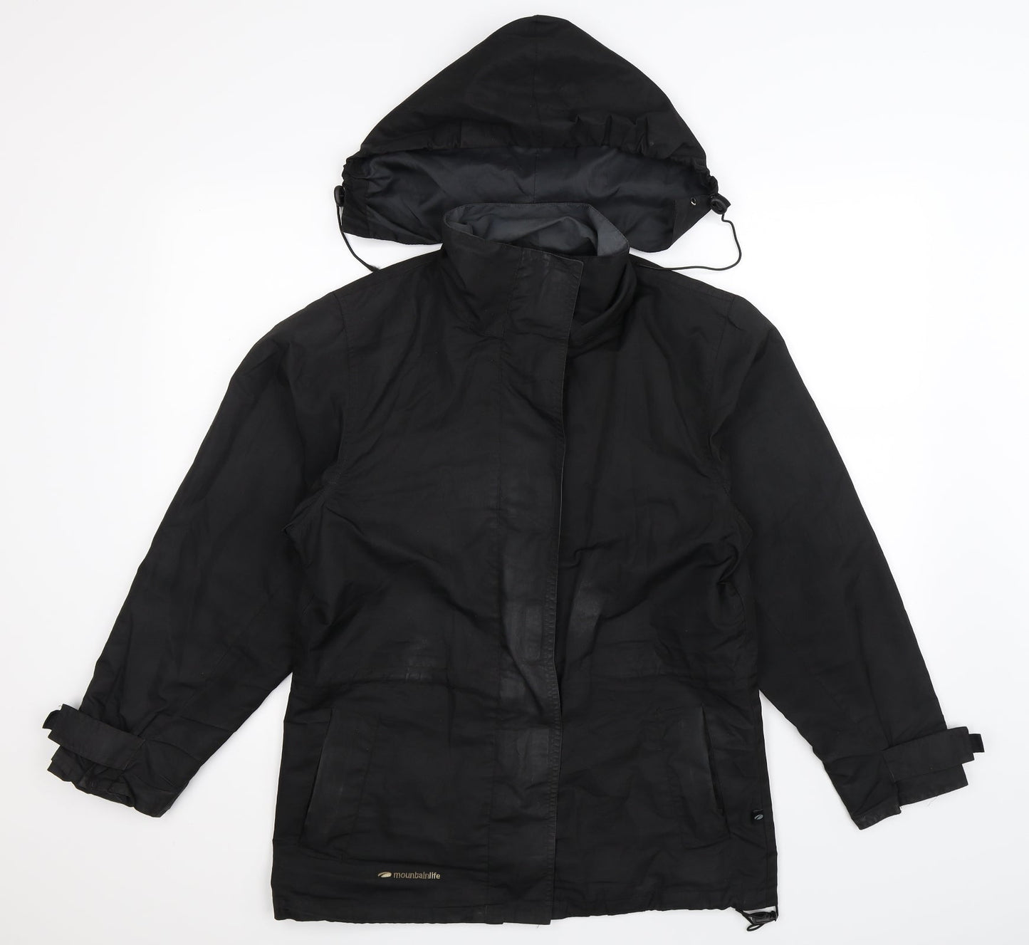 Womens UK Size 10 Mountain Life Black Jacket