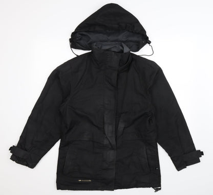 Womens UK Size 10 Mountain Life Black Jacket