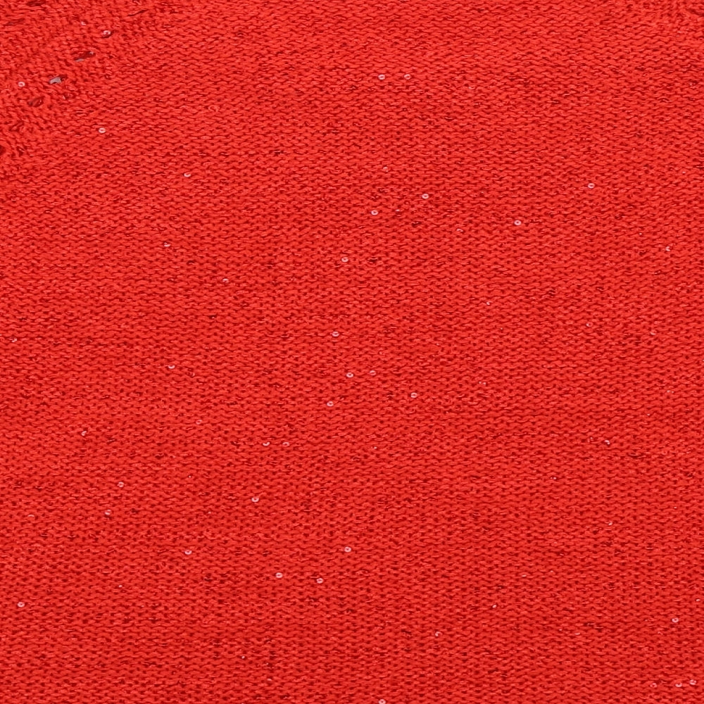 Pebble Bay Womens Red  Knit Pullover Jumper Size M