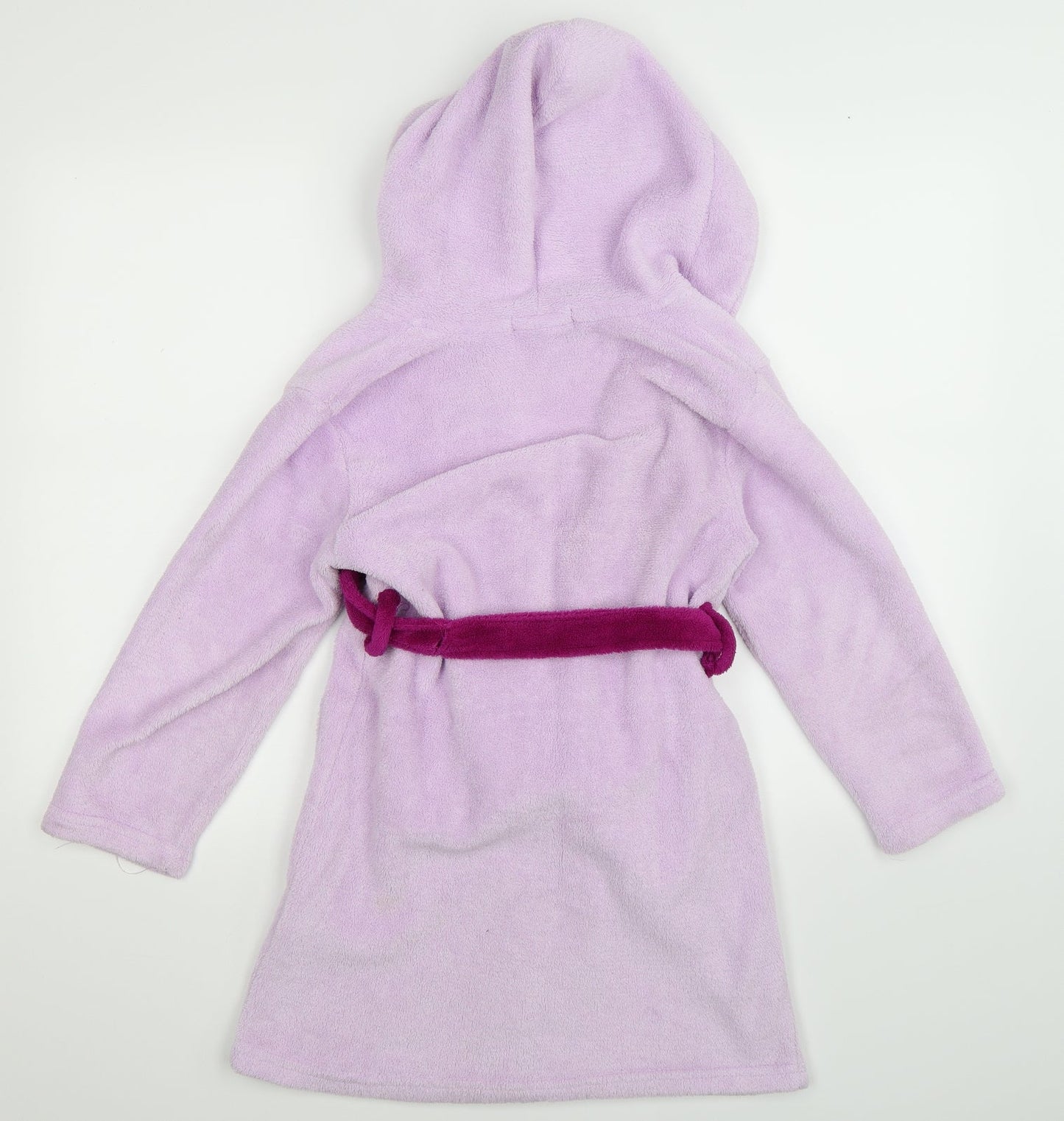 Sanrio Girls Purple Solid Fleece Kimono Robe Size 7-8 Years  - Hello Kitty