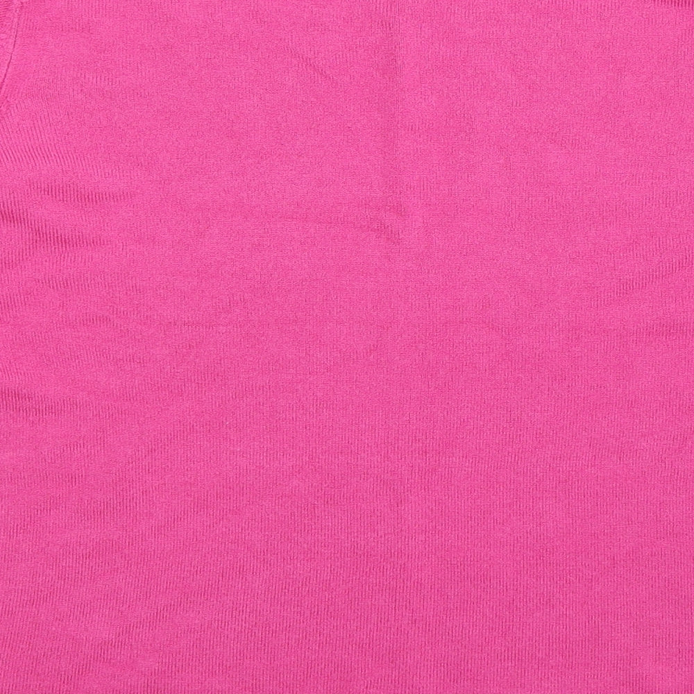 Sarah Hamilton Womens Pink  Knit Pullover Jumper Size M