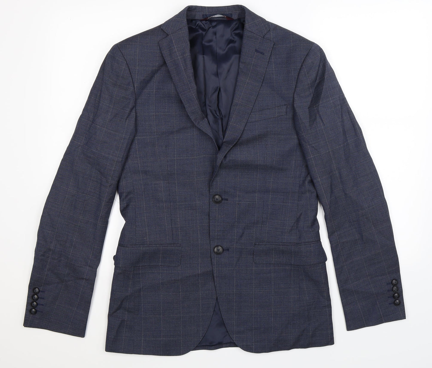 Mens UK Size 36 Marks and Spencer Regular Blue Suit Jacket