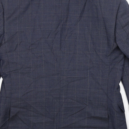 Mens UK Size 36 Marks and Spencer Regular Blue Suit Jacket