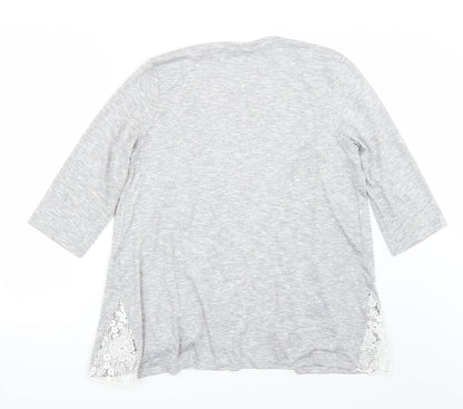 George Womens Grey   Cardigan Jumper Size 14