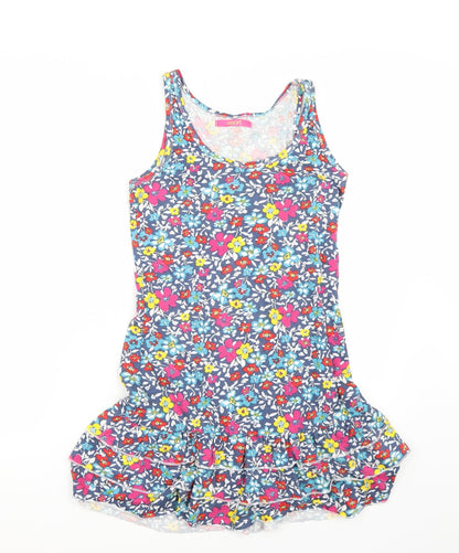 Resort Womens Blue Floral  A-Line  Size 10