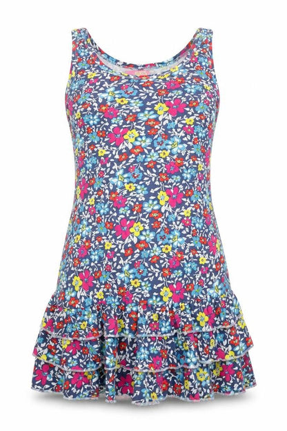 Resort Womens Blue Floral  A-Line  Size 10