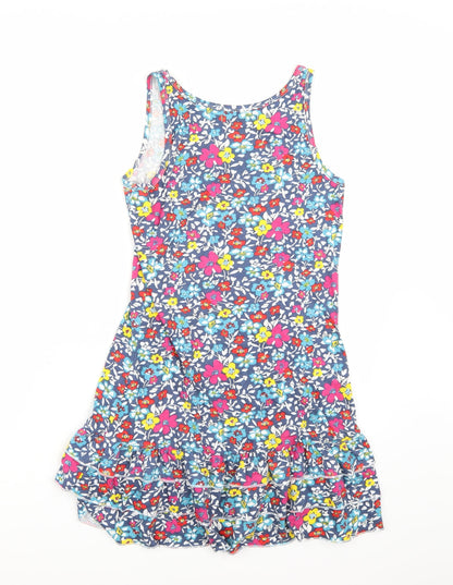 Resort Womens Blue Floral  A-Line  Size 10