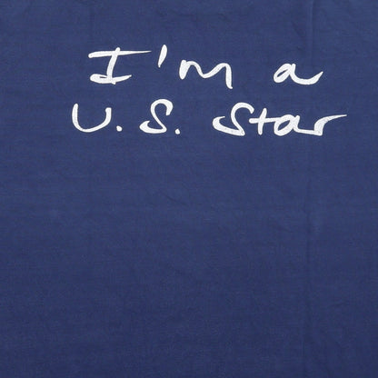 Hane tops Womens Blue   Basic T-Shirt Size XL