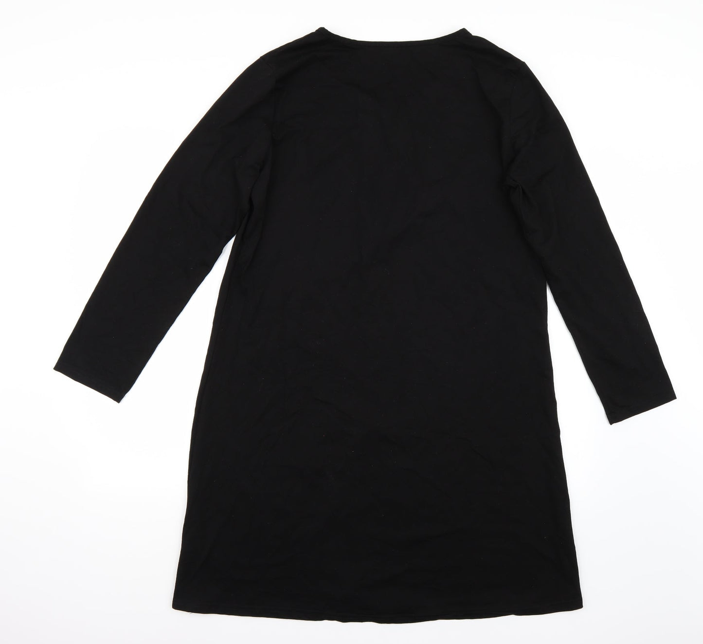 Sunnyme Womens Black  Rayon A-Line  Size XL