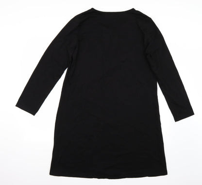 Sunnyme Womens Black  Rayon A-Line  Size XL