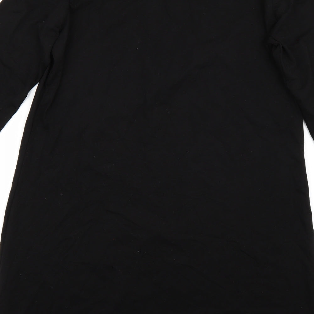 Sunnyme Womens Black  Rayon A-Line  Size XL