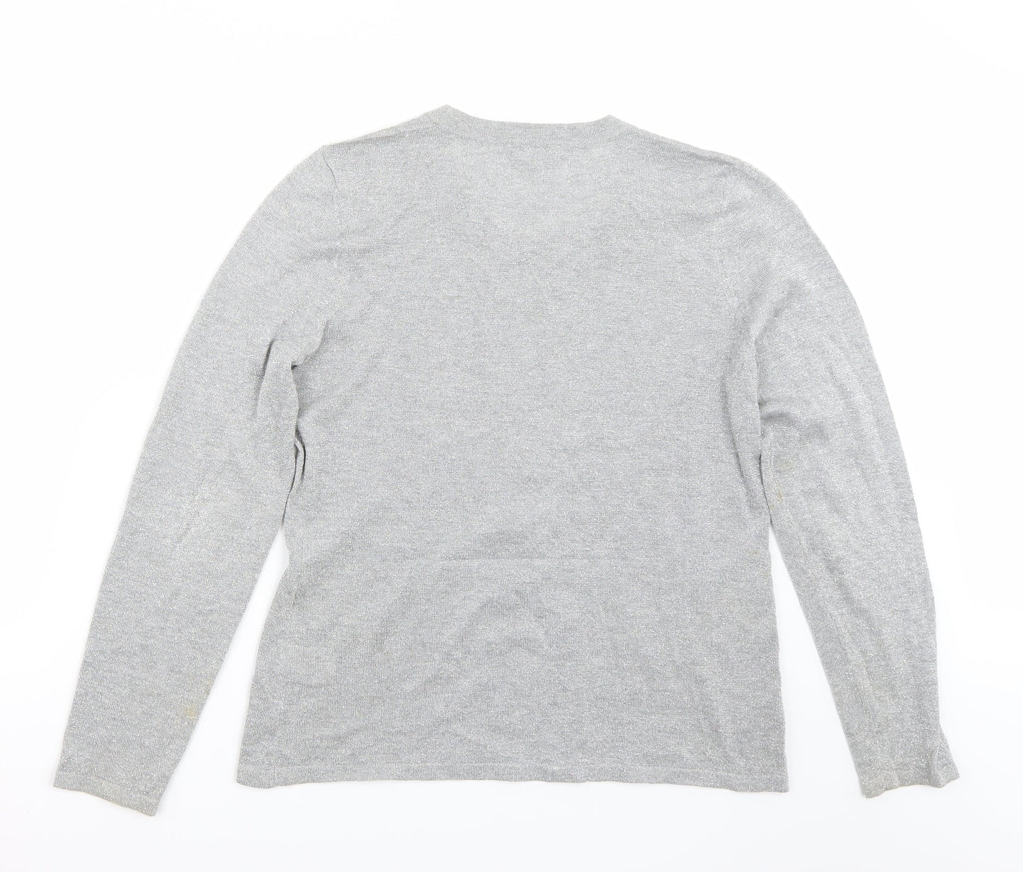Planet Womens Silver   Pullover Jumper Size M