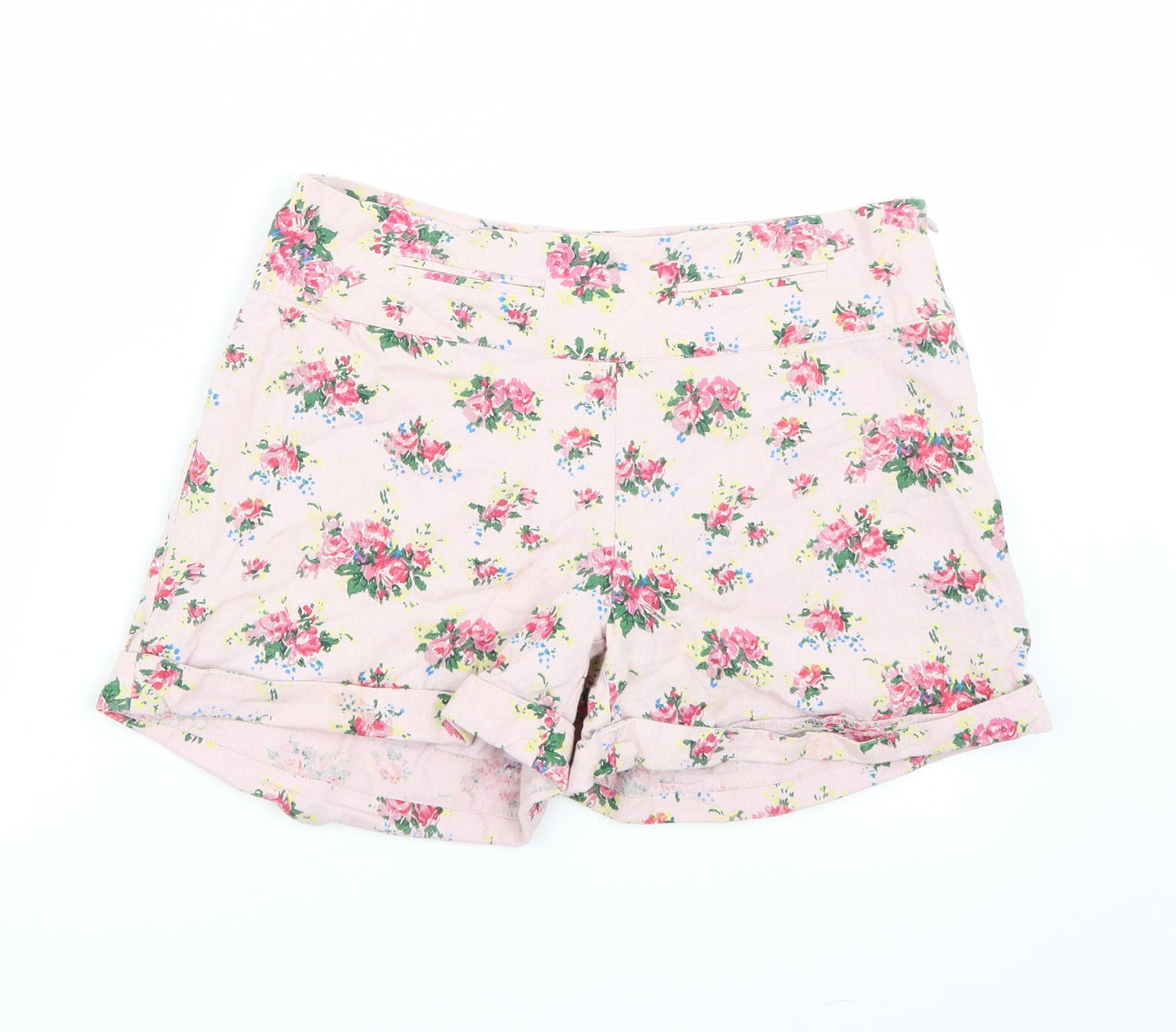 Darling Womens Pink Floral  Bermuda Shorts Size S