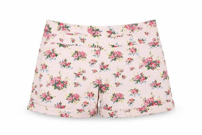 Darling Womens Pink Floral  Bermuda Shorts Size S