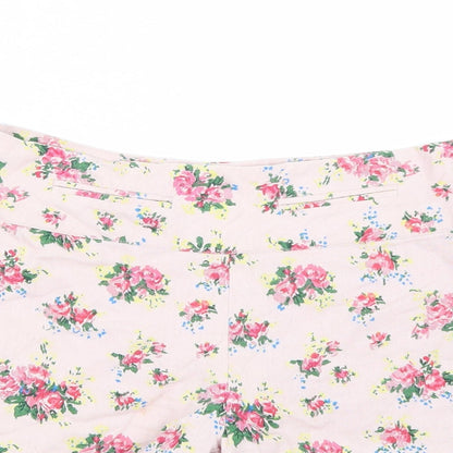 Darling Womens Pink Floral  Bermuda Shorts Size S