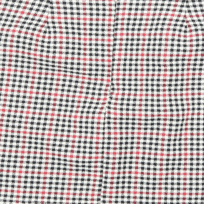 Nasty Gal Womens Beige Check  Mini Skirt Size 8