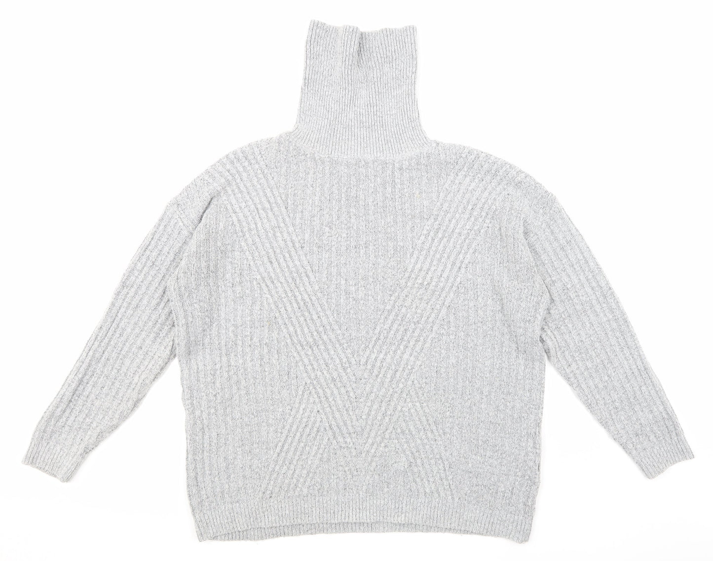 Primark Womens Grey  Knit Pullover Jumper Size M