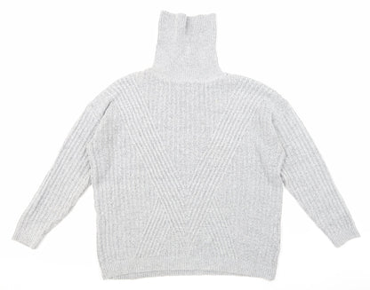 Primark Womens Grey  Knit Pullover Jumper Size M