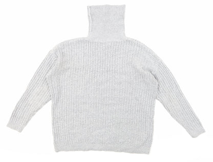 Primark Womens Grey  Knit Pullover Jumper Size M