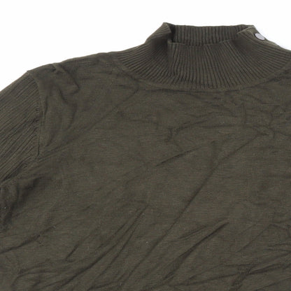 Cortefiel Womens Green  Knit Pullover Jumper Size L