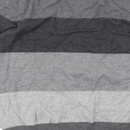 Gap Mens Grey Striped Knit Pullover Jumper Size L