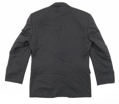 Mens UK Size 38 Preworn Regular Grey Suit Jacket